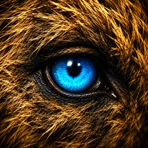 Œil bleu de Saphira